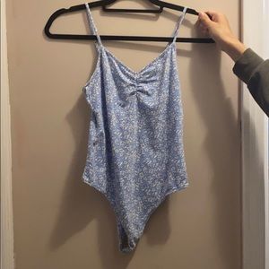 Blue bodysuit